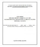 Giáo trình Nghiệp vụ lưu trú (Nghề: Quản trị nhà hàng và dịch vụ ăn uống - Cao đẳng): Phần 2 - Trường Cao đẳng Bách Khoa Nam Sài Gòn