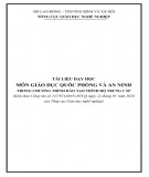 Tài liệu dạy học môn Giáo dục quốc phòng và an ninh (Trình độ: Trung cấp): Phần 2 - Tổng cục Giáo dục nghề nghiệp