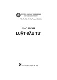 Giáo trình Luật Đầu tư: Phần 1