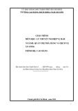 Giáo trình Lý thuyết nghiệp vụ bar (Nghề: Quản trị nhà hàng và dịch vụ ăn uống - Cao đẳng): Phần 1 - Trường Cao đẳng Bách Khoa Nam Sài Gòn