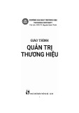 Giáo trình Quản trị thương hiệu: Phần 1