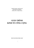 Giáo trình Kinh tế công cộng: Phần 1 - PGS.TS. Phạm Thị Tuệ (Chủ biên)