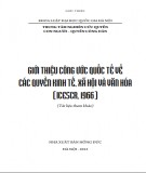 Công ước quốc tế về các quyền kinh tế, xã hội, văn hóa (ICESCR, 1966): Phần 1