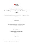 Thesis for the degree of f Doctor of Philosophy: China, a Hybrid Assemblage: Symbol, Metaphor, and Identity in a Mandarin Language Program