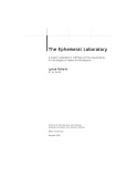 Thesis for the degree of Master of Architecture: The Ephemeral Laboratory