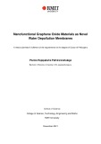 Thesis for the degree of Doctor of Philosophy: Nanofunctional Graphene Oxide Materials as Novel Water Depollution Membranes