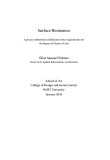 Thesis for the degree of Master of Arts: Surface Resonance