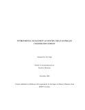 Thesis for the degree of Master of Business: Environmental management accounting for an Australian cogeneration company