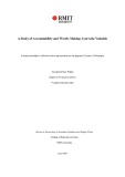 Thesis for the degree of Doctor of Philosophy: A Study of Accountability and Worth: Making Ayurveda Valuable