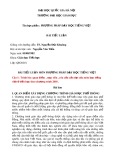 Tiểu luận Phương pháp dạy học tiếng Việt: Quan điểm, mục tiêu, yêu cầu cần đạt và định hướng phương pháp dạy học Tiếng Việt ở tiểu học theo chương trình 2018