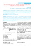 Kết cấu phụ bể tiêu năng, tràn xả lũ đặt giữa lòng sông, cột nước cao, lưu lượng lớn