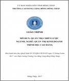 Giáo trình Quản trị chiến lược (Nghề: Quản trị kinh doanh - Cao đẳng): Phần 1 - Trường CĐ Cộng đồng Đồng Tháp