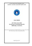 Giáo trình Kỹ năng giao tiếp (Nghề: Quản trị kinh doanh - Cao đẳng) - Trường CĐ Cộng đồng Đồng Tháp