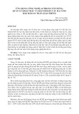 Ứng dụng công nghệ 4.0 trong xây dựng, quản lý khai thác và bảo trì kết cấu hạ tầng bảo đảm an toàn giao thông