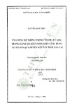 Luận văn Thạc sĩ Khoa học lâm nghiệp: Ứng dụng hệ thống thông tin địa lý (GIS) trong đánh giá biến động diện tích rừng tại xã Bản Qua, huyện Bát xát, tỉnh Lào Cai