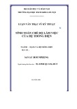 Luận văn Thạc sĩ Kỹ thuật: Tính toán chế độ làm việc của hệ thống điện