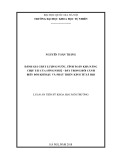 Luận án Tiến sĩ Khoa học môi trường: Đánh giá chất lượng nước, tính toán khả năng chịu tải của sông Nhuệ - Đáy trong bối cảnh biến đổi khí hậu và phát triển kinh tế xã hội