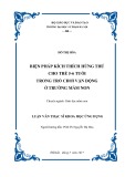 Luận văn Thạc sĩ Khoa học ứng dụng: Biện pháp kích thích hứng thú cho trẻ 5-6 tuổi trong trò chơi vận động ở trường mầm non