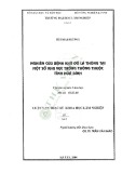 Luận văn Thạc sĩ Khoa học lâm nghiệp: Nghiên cứu bệnh khô đỏ lá thông tại một số khu vực trồng thông thuộc tỉnh Hòa Bình