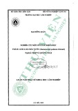 Luận văn Thạc sĩ Khoa học lâm nghiệp: Nghiên cứu một số cơ sở khoa học thâm canh lời Mây nước (Deamonrops poilanei J.Dransf) tại Hà Tĩnh và Quảng Ngãi