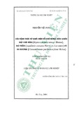 Luận văn Thạc sĩ Khoa học lâm nghiệp: Xác định thời kỳ quả chín và khả năng bảo quản hạt Chò Nâu (Dipterocarpus retusus Blume), Dó Trầm (Aquilaria crassna Piere ex Lecomte) và Re Hương (Cinnamomum parthenoxylum Meisn)