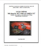 Giáo trình Kỹ thuật điện tử (Nghề: Sửa chữa lắp ráp máy tính - Cao đẳng): Phần 2 - Trường Cao đẳng Cơ điện Xây dựng Việt Xô