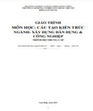 Giáo trình Cấu tạo kiến trúc (Nghề: Xây dựng dân dụng và công nghiệp - Trung cấp): Phần 1 - Trường Cao đẳng Cơ điện Xây dựng Việt Xô