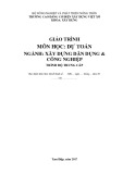 Giáo trình Dự toán (Nghề: Xây dựng dân dụng và công nghiệp - Trung cấp) - Trường Cao đẳng Cơ điện Xây dựng Việt Xô