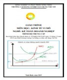 Giáo trình Kinh tế vi mô (Nghề: Kế toán doanh nghiệp - Trung cấp): Phần 2 - Trường Cao đẳng Cơ điện Xây dựng Việt Xô