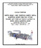 Giáo trình Hệ thống điều hòa không khí trung tâm (Nghề: Kỹ thuật máy lạnh và điều hòa không khí - Trung cấp): Phần 2 - Trường Cao đẳng Cơ điện Xây dựng Việt Xô