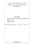 Giáo trình Khai triển lựa chọn ống, phụ kiện, thiết bị (Nghề: Điện - Nước - Trung cấp) - Trường Cao đẳng Cơ điện Xây dựng Việt Xô