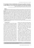 To investigate clinical manifestations of temporomandibular disorders in adult patients at Hue University of Medicine and Pharmacy Hospital