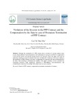 Vi phạm của nhà đầu tư trong hợp đồng PPP và vấn đề bồi thường của Nhà nước khi chấm dứt hợp đồng PPP trước hạn