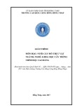 Giáo trình Nuôi cấy mô thực vật (Nghề: Khoa học cây trồng - Cao đẳng) - Trường Cao đẳng Cộng đồng Đồng Tháp