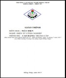 Giáo trình Máy điện (Nghề: Điện tử công nghiệp - CĐ/TC): Phần 2 - Trường Cao đẳng Nghề Đồng Tháp