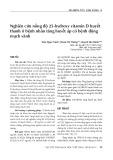 Nghiên cứu nồng độ 25-hydroxy vitamin D huyết thanh ở bệnh nhân tăng huyết áp có bệnh động mạch vành