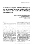 Khảo sát chức năng thất phải bằng phương pháp siêu âm đánh dấu mô cơ tim ở bệnh nhân nhồi máu cơ tim cấp có ST chênh lên đã can thiệp động mạch vành qua da