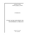 Luận văn Thạc sĩ Việt Nam học: Văn hóa ẩm thực đối với phát triển du lịch thành phố Hội An, tỉnh Quảng Nam