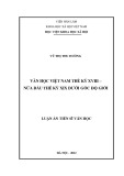 Luận án Tiến sĩ Văn học: Văn học Việt Nam thế kỷ XVIII - nửa đầu thế kỷ XIX dưới góc độ giới