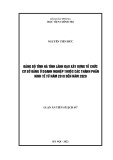 Luận án Tiến sĩ Lịch sử: Đảng bộ tỉnh Hà Tĩnh lãnh đạo xây dựng tổ chức cơ sở đảng ở doanh nghiệp thuộc các thành phần kinh tế từ năm 2010 đến năm 2020