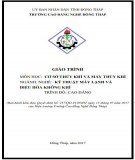 Giáo trình Cơ sở thủy khí và máy thủy khí (Nghề: Kỹ thuật máy lạnh và điều hòa không khí - Cao đẳng): Phần 2 - Trường Cao đẳng nghề Đồng Tháp