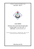 Giáo trình Thực hành Truyền động điện (Nghề: Công nghệ kỹ thuật Điện-Điện tử - CĐ/TC) - Trường Cao đẳng nghề Đồng Tháp