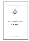 Đề cương bài giảng Đào móng - Trường Cao đẳng nghề Đồng Tháp