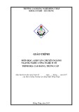 Giáo trình Anh văn chuyên ngành (Nghề: Công nghệ ô tô - CĐ/TC) - Trường Cao đẳng nghề Đồng Tháp