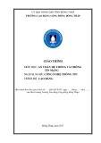 Giáo trình An toàn hệ thống và thông tin mạng (Nghề: Công nghệ thông tin - Cao đẳng) - Trường Cao đẳng Cộng đồng Đồng Tháp