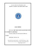 Giáo trình Kế toán ngân sách nhà nước và nghiệp vụ kho bạc (Nghề: Kế toán hành chính sự nghiệp - Trung cấp) - Trường Cao đẳng Cộng đồng Đồng Tháp