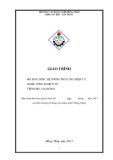 Giáo trình Bảo dưỡng và sửa chữa hệ thống phun dầu điện tử (Nghề: Công nghệ ô tô - Cao đẳng) - Trường Cao đẳng nghề Đồng Tháp