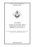 Giáo trình Đo lường điện-điện tử (Nghề: Công nghệ kỹ thuật Điện-Điện tử - CĐ/TC) - Trường Cao đẳng nghề Đồng Tháp