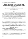 Đánh giá tính bền vững về mặt môi trường trong sử dụng đất nông nghiệp trên địa bàn huyện Tân Biên, tỉnh Tây Ninh