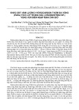 Khảo sát hàm lượng Hydrocarbon thơm đa vòng (PAHs) tích lũy trong hàu (Crassostrea sp.) vùng ven biển ngập mặn Cần Giờ